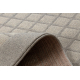 Covor de lana TEXTURA 488.09.LA110 OSTA - Pătrat, ramă geometrică structural gri / bej