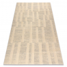 Dywan TEXTURA 488.17.LA101 wełniany OSTA - Geometryczny strukturalny szary / krem