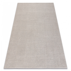 Tapis en laine TEXTURA 488.20.LA110 OSTA - Lignes, cadre géométrique structurel gris