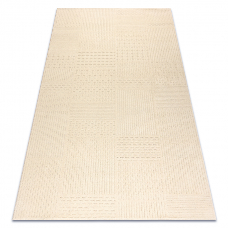 Vilnonis kilimas TEXTURA 488.21.LA100 OSTA - Linijos geometrinis, struktūrinis krem