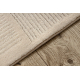 Vilnonis kilimas TEXTURA 488.20.LA100 OSTA - Linijos geometrinis, struktūrinis krem