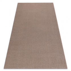 Tapis en laine TEXTURA 488.12.LA600 OSTA - Vagues, cadre géométrique structurel marron