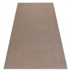 Villamatto TEXTURA 488.12.LA600 OSTA - Aallot, geometrinen kehyskuviolla, rakenteellinen ruskea
