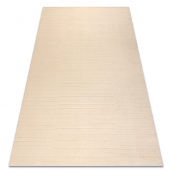 Tapis en laine TEXTURA 488.01.LA100 OSTA - Lignes, cadre géométrique structurel crème