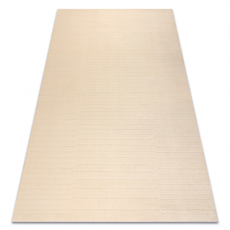 Tapis en laine TEXTURA 488.01.LA100 OSTA - Lignes, cadre géométrique structurel crème
