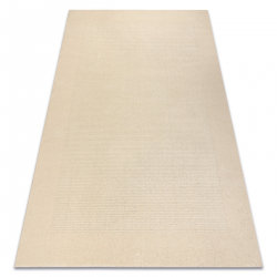 Tapis en laine TEXTURA 488.04.LA101 OSTA - Lignes, cadre géométrique structurel crème