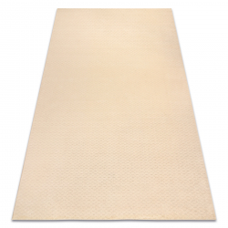Wollteppich TEXTURA 488.07.LA100 OSTA - Webmuster strukturell creme