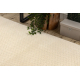 Tapis en laine TEXTURA 488.07.LA100 OSTA - Motif de tissage structurel crème