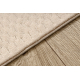 Tapis en laine TEXTURA 488.07.LA100 OSTA - Motif de tissage structurel crème