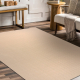 Tappeto in lana TEXTURA 488.09.LA100 OSTA - Piazze, cornice geometrica strutturale crema