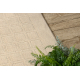 Tappeto in lana TEXTURA 488.09.LA100 OSTA - Piazze, cornice geometrica strutturale crema