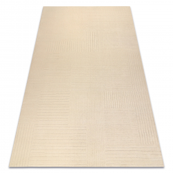 Villamatto TEXTURA 488.10.LA100 OSTA - Linjat, geometrinen kehyskuviolla, rakenteellinen kerma