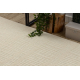 Wollteppich TEXTURA 488.14.LA100 OSTA - Linien strukturell creme