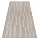 Villamatto TEXTURA 488.17.LA110 OSTA - Geometrinen kehyskuviolla, rakenteellinen harmaa / beige