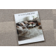 Tapis en laine TEXTURA 488.17.LA110 OSTA - Géométrique structurel gris / beige