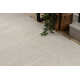 Tappeto in lana TEXTURA 488.22.LA110 OSTA - Linee, geometrica strutturale grigio / beige