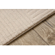 Alfombra de lana TEXTURA 488.23.LA100 OSTA - Pauta, marco geométrico estructural crema