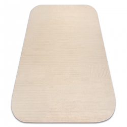 Alfombra de lana TEXTURA 488.716.LA100 OSTA - Pauta, geométrico estructural crema