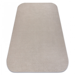Ullmatta TEXTURA 488.716.LA110 OSTA - Linjer, geometrisk strukturell grå / beige