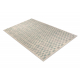 Alfombra de lana TEXTURA 001.01.LA601 OSTA - Geométrico estructural crema / verde