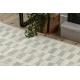 Alfombra de lana TEXTURA 001.01.LA601 OSTA - Geométrico estructural crema / verde