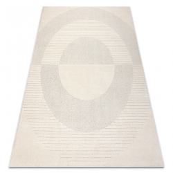 Tappeto DUNE 2502 crema – geometrico, cerchi, struttura