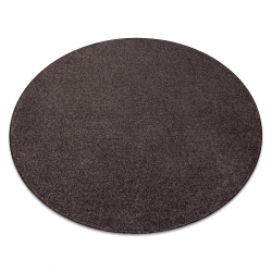 Carpet, round INDUS brown 40 plain, MELANGE