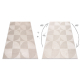 DUNE 2900 tæppe beige – geometrisk, cirkler, struktur