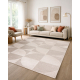 DUNE 2900 tæppe beige – geometrisk, cirkler, struktur