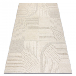 Alfombra DUNE 8011 crema – Geométrica, líneas, estructura