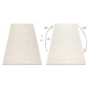 DUNE 2687 vaip kreem – ​​geomeetriline, jooned, struktuur