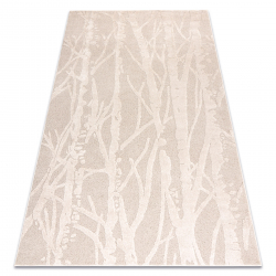 DUNE 2526 Teppich beige – Baum, Äste, Struktur