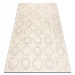 DUNE 2552 Teppich creme – Pfauenmuster, Struktur