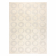 DUNE 2552 vloerkleed crème – Pauwenpatroon, structuur