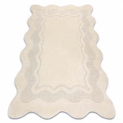 DUNE 2879 SHAPE vaip kreem – ​​Raam, struktuur, ebaregulaarne kuju