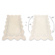 DUNE 2879 SHAPE tæppe creme – Ramme, struktur, uregelmæssig form
