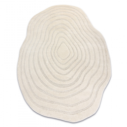 DUNE 8070 SHAPE kermanvärinen matto – Viivat, kuvioitu, epäsäännöllinen muoto