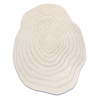 Dywan DUNE 8070 SHAPE krem - Linie, strukturalny, nieregularny kształt