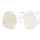 DUNE 8070 SHAPE preproga kremna – Linije, struktura, nepravilna oblika