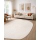 DUNE 8070 SHAPE vloerkleed crème – Lijnen, structuur, onregelmatige vorm