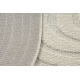 DUNE 8070 SHAPE tæppe creme – Linjer, struktur, uregelmæssig form