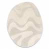 Dywan DUNE 8083 SHAPE krem - Abstrakcja, strukturalny, nieregularny kształt