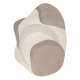 DUNE 8085 SHAPE tæppe creme / beige – Abstraktion, struktur, uregelmæssig form