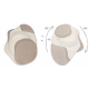 DUNE 8085 SHAPE tæppe creme / beige – Abstraktion, struktur, uregelmæssig form