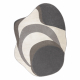 DUNE 8083 SHAPE kilimas kreminis / pilka – Abstrakcijos, struktūros, netaisyklingos formos