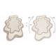 DUNE 8086 SHAPE teppe krem / beige – Abstraksjon, struktur, uregelmessig form
