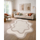 DUNE 8086 SHAPE tæppe creme / beige – Abstraktion, struktur, uregelmæssig form