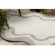 DUNE 8086 SHAPE matta kräm / beige – Abstraktion, struktur, oregelbunden form
