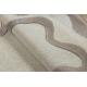 DUNE 8086 SHAPE tæppe creme / beige – Abstraktion, struktur, uregelmæssig form