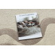 DUNE 8086 SHAPE matta kräm / beige – Abstraktion, struktur, oregelbunden form